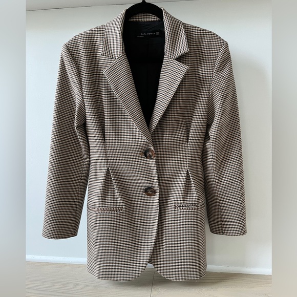 ZARA checked blazer with darts-XS 8121/719 - Picture 4 of 5